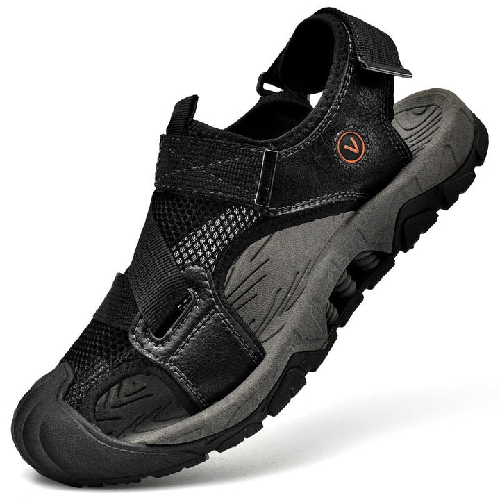 Herren Sportliche Outdoor-Sandalen mit rutschfester Sohle und individuell verstellbaren Riemen Drune