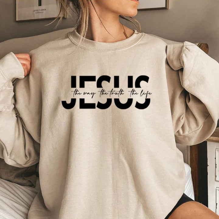 Damen lässiger Sweatshirt mit inspirierendem Spruch und hohem Tragekomfort Drune