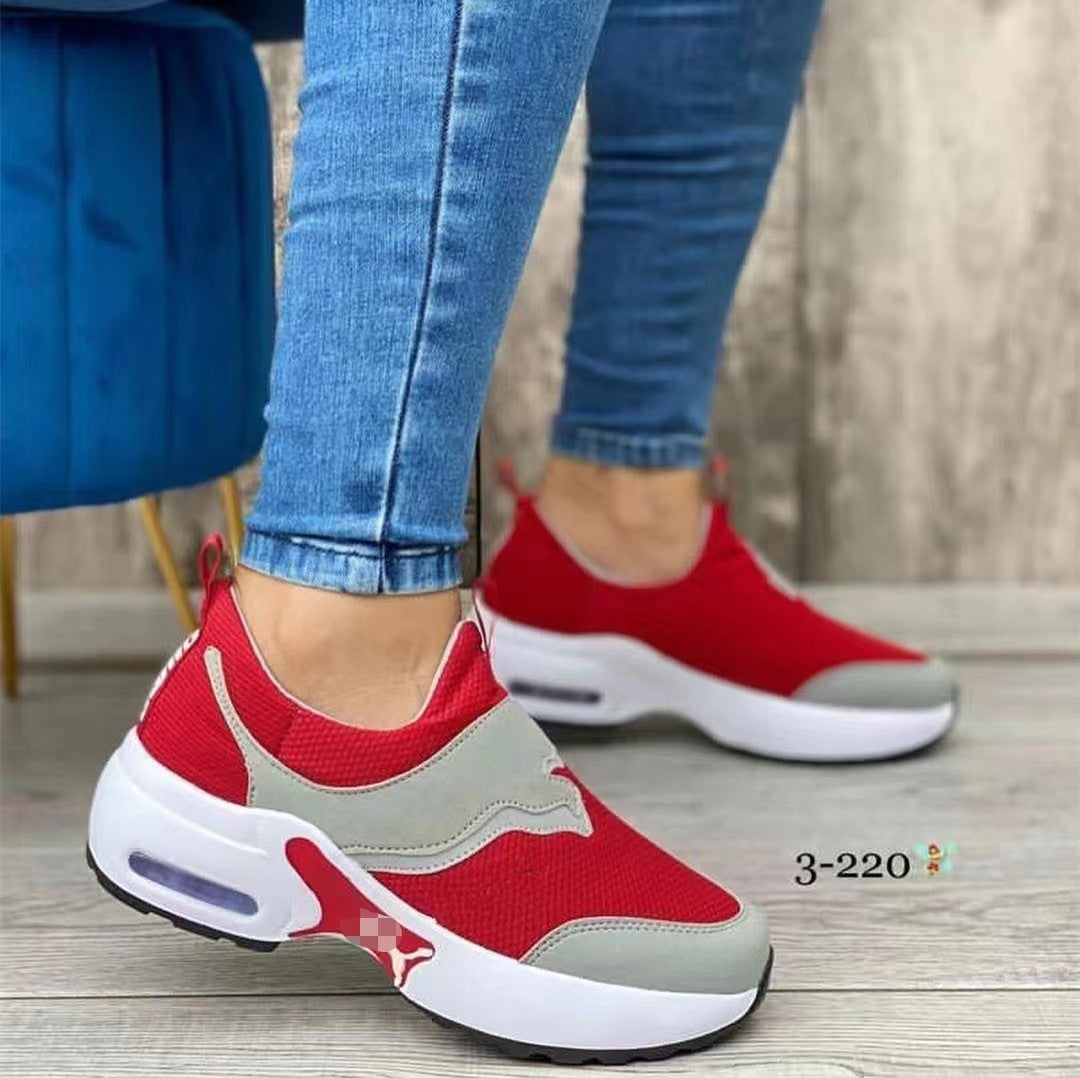 Damen Komfort-Sneaker mit atmungsaktivem Mesh-Obermaterial und gepolsterter Sohle Drune