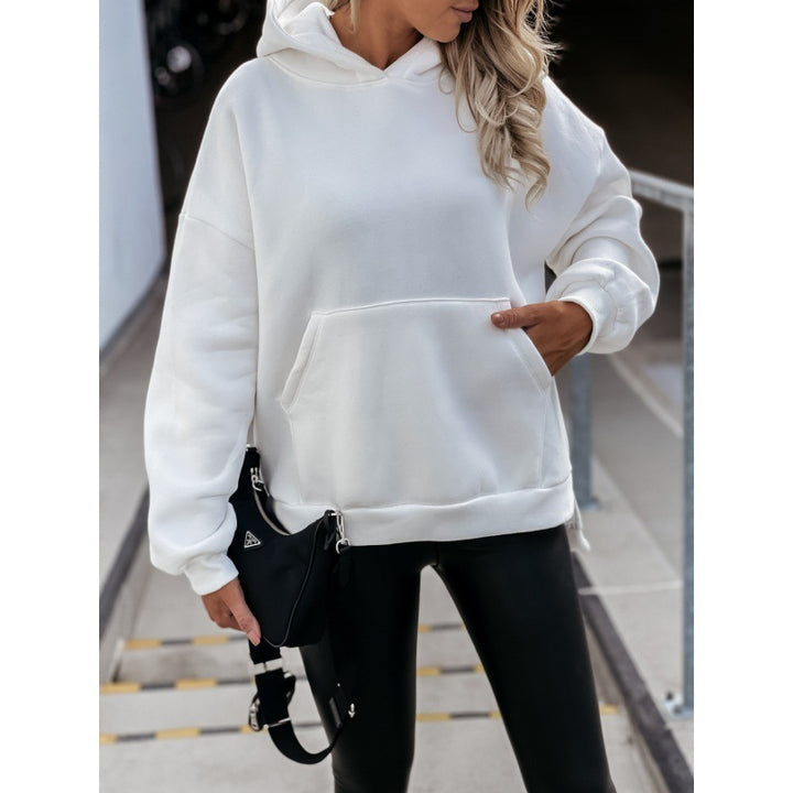 Damen Oversized Kapuzenpullover mit praktischen Kängurutaschen Drune