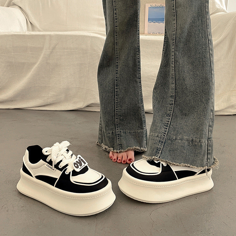 Damen Modische Plateau Sneakers mit innovative Dämpfungstechnologie Drune