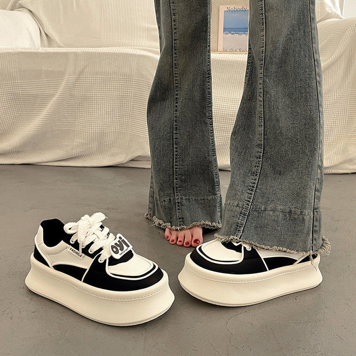Damen Modische Plateau Sneakers mit innovative Dämpfungstechnologie Drune