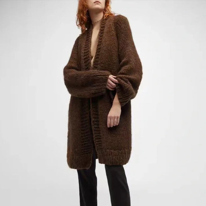 Damen Kuscheliger Oversize-Strickcardigan Drune
