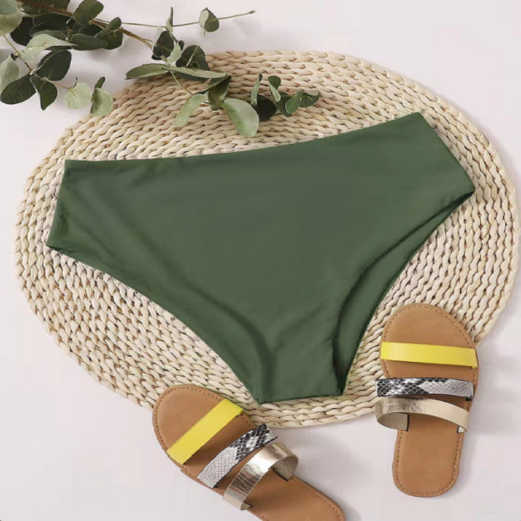 Damen Hochtaillierte Bikinihose Drune