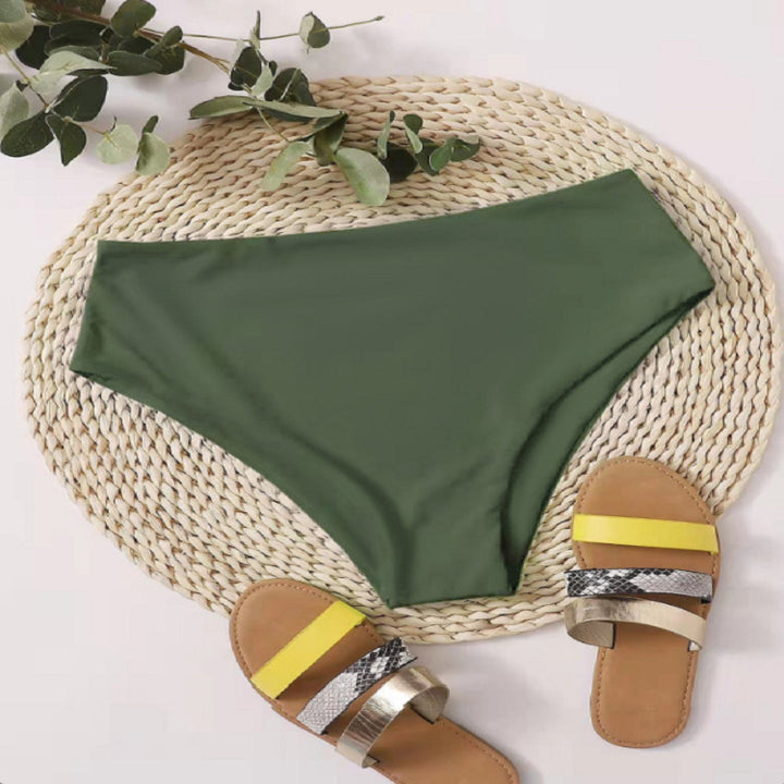 Damen Hochtaillierte Bikinihose Drune