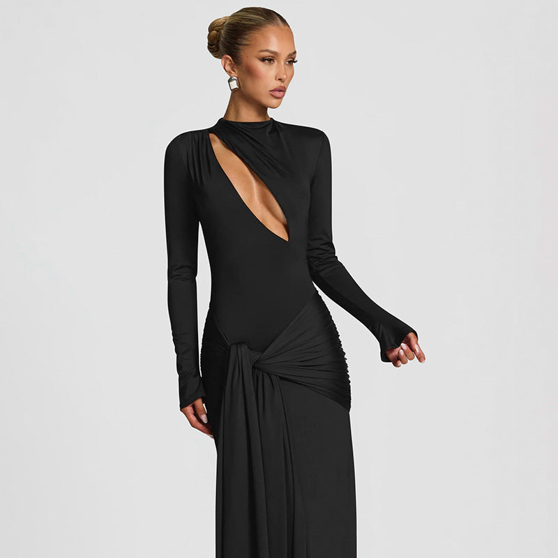 Damen elegantes Abendkleid mit modernem Schnitt Drune
