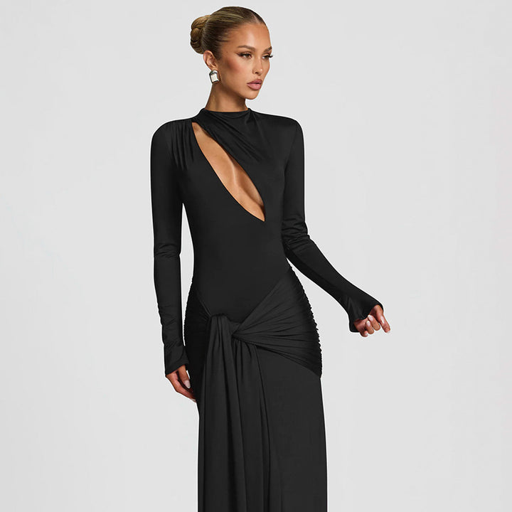 Damen elegantes Abendkleid mit modernem Schnitt Drune