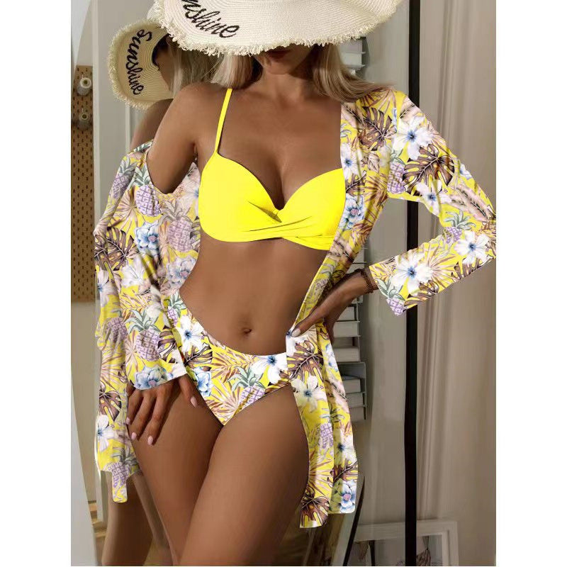 Damen Strandüberwurf-Set mit stylischem Druck Drune