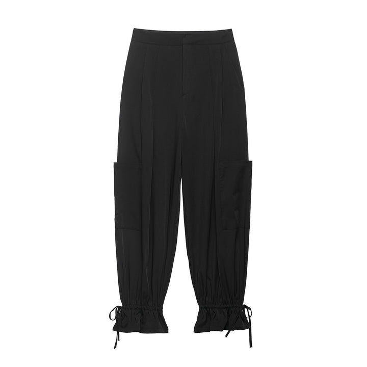 Damen Cargo-Hose mit raffinierten Bunddetails und praktischen Seitentaschen Drune