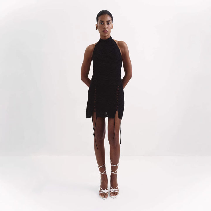 Damen Netzschal-Kleid Drune