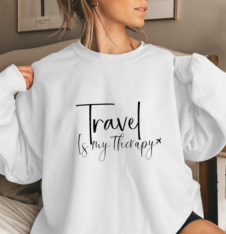 Damen Sweatshirt mit Statementaufschrift und Puffärmeln Drune
