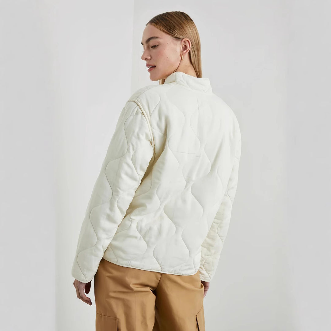 Damen gesteppte Übergangsjacke mit hohem Kragen Drune