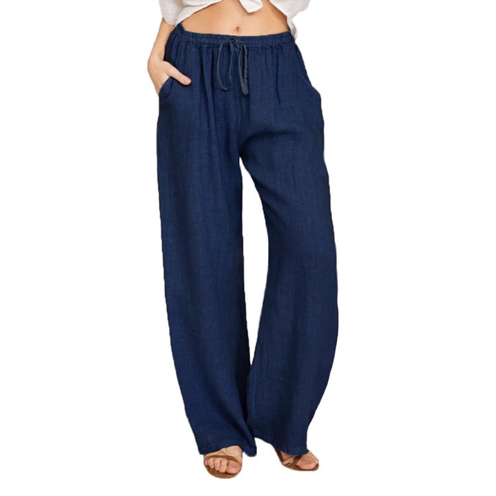Damen bequeme Leinenhose Drune