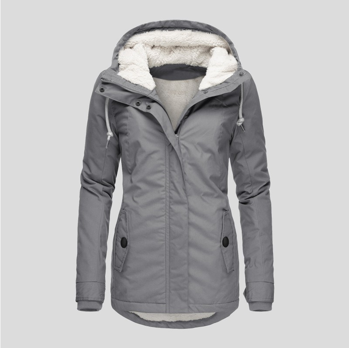 Drune | Damen Fleecegefütterte Kapuzenjacke
