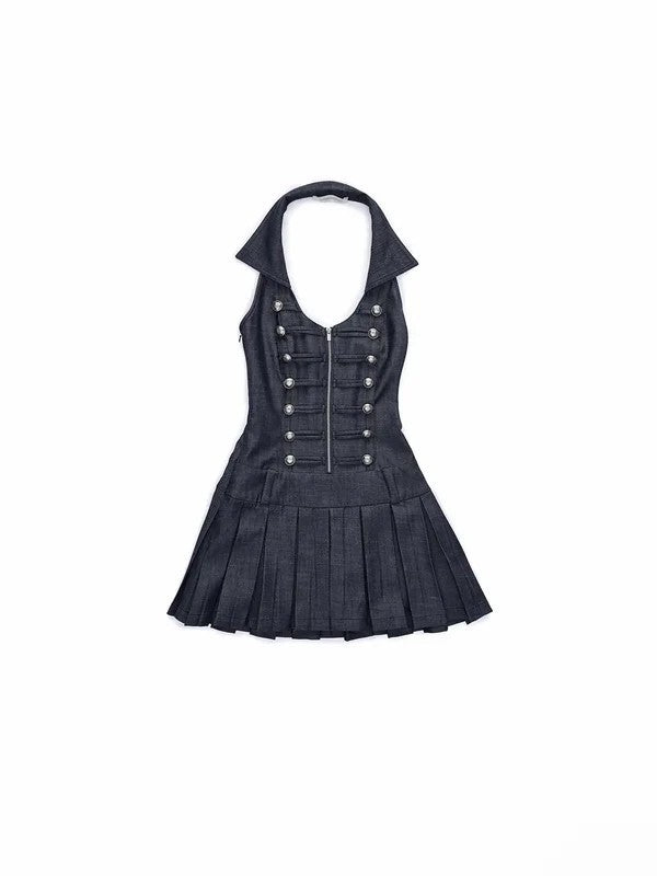 Damen Military-inspirierte Kleid Drune