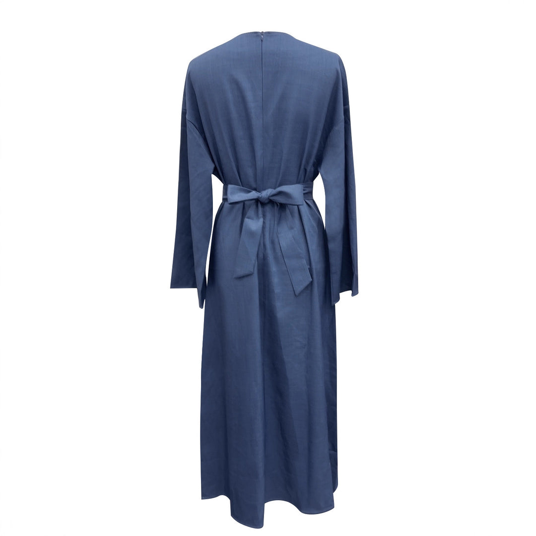 Damen stilvoller Wickelkleid Drune