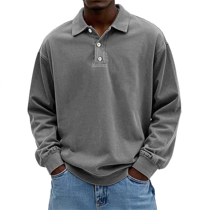 Herren Poloshirt mit Knopfleiste und lässigem Schnitt Drune
