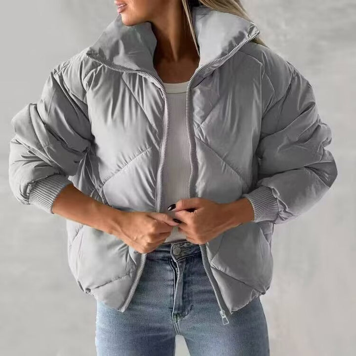 Damen Wärmeisolierte Steppjacke mit hohem Kragen und elastischen Bündchen Drune