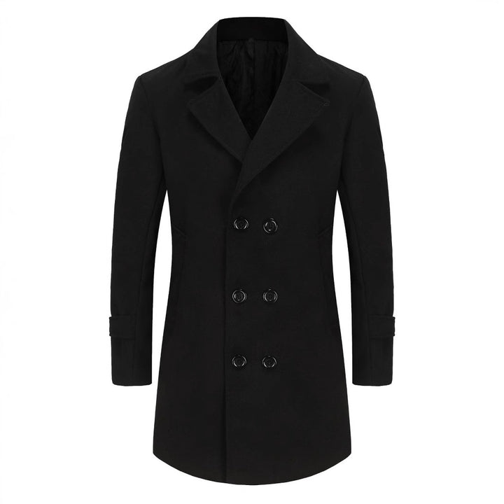 Herren eleganter, taillierter Wollmantel Drune