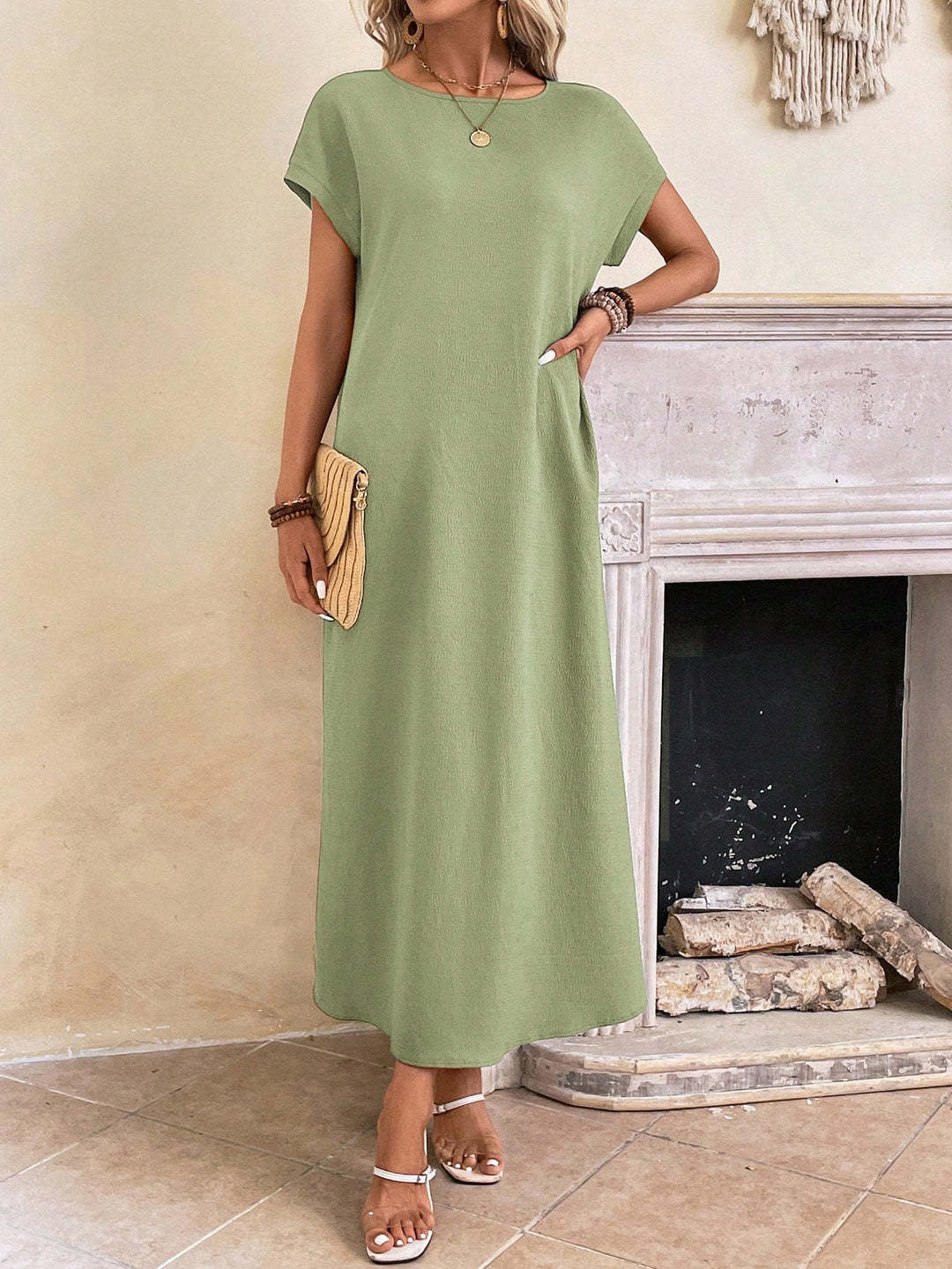 Damen Maxikleid Drune
