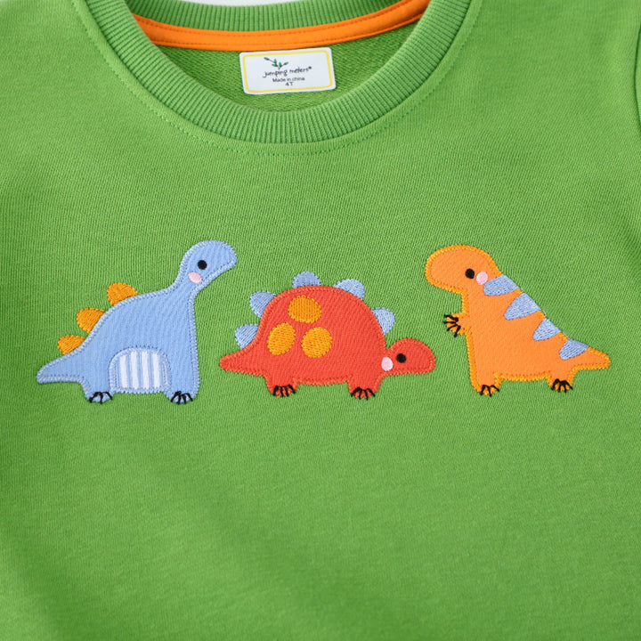 Kinder Sweater mit buntem Dinosaurier-Motiv Drune
