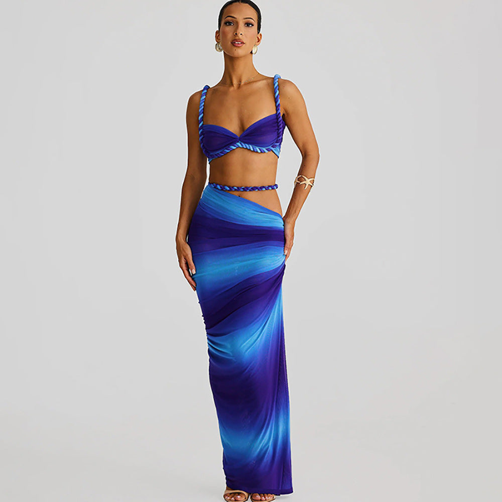 Damen Bikiniset mit elegantem Wickelrock Drune