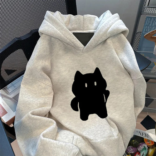 Damen Kapuzenpullover mit stylischem Tiermotiv Drune