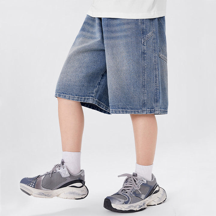 Jungen lässige Denim-Shorts mit aufwendigen Details Drune