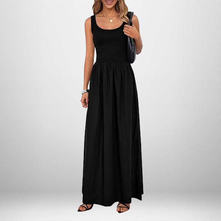 Damen Maxikleid mit elegantem, weiter Schnitt Drune