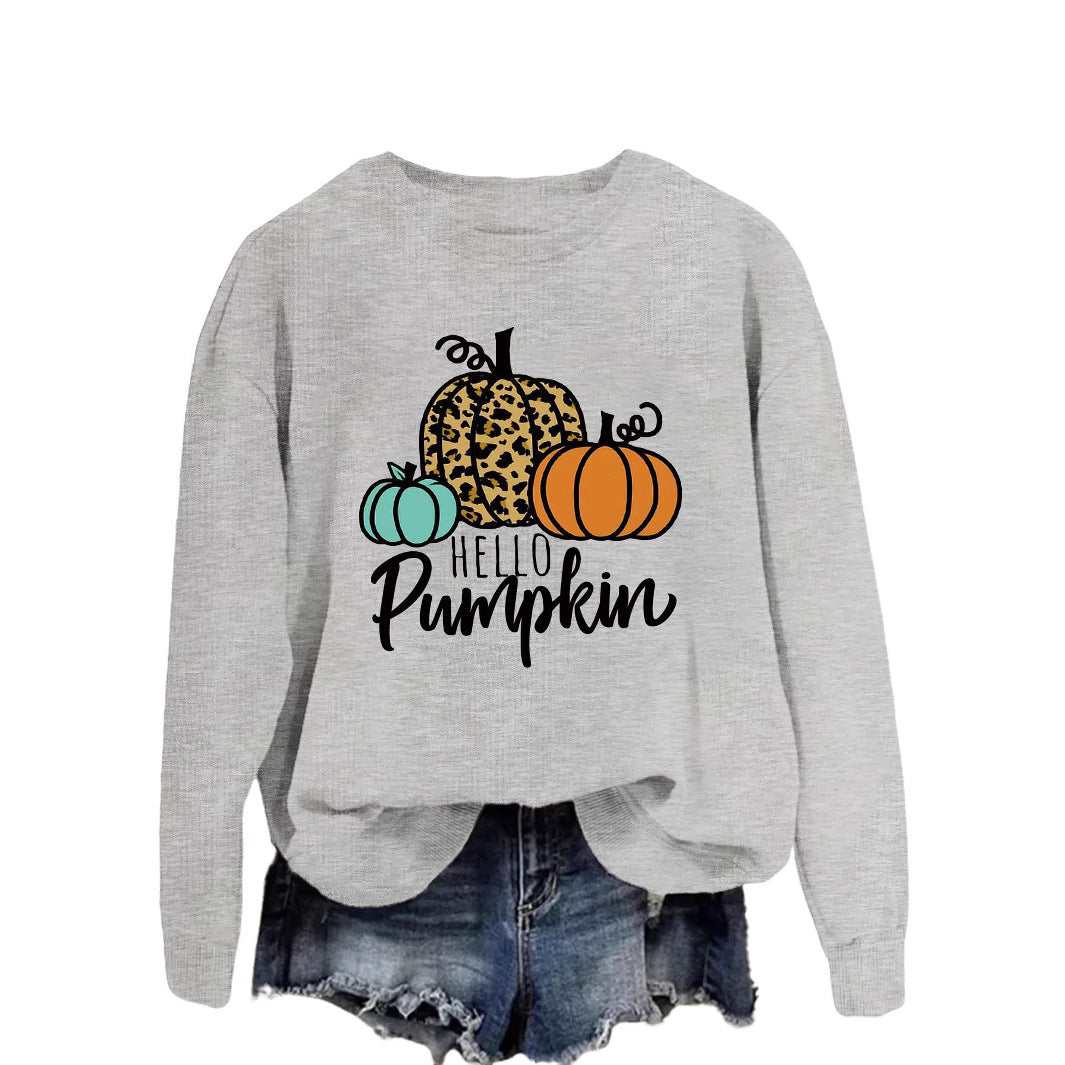 Damen Sweatshirt mit kreativem Herbstmotiv und lässigem Schnitt Drune