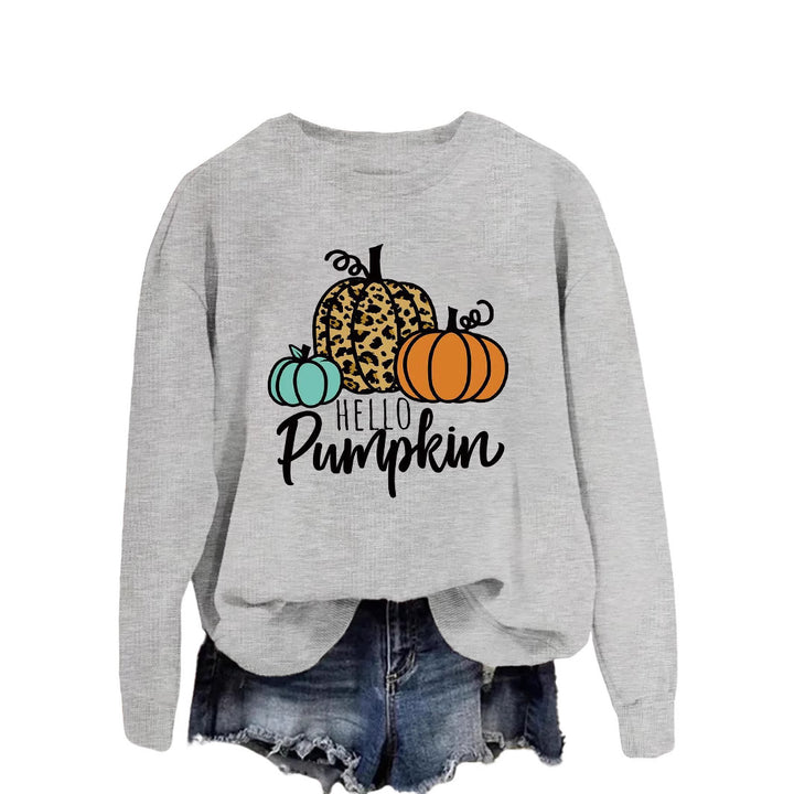 Damen Sweatshirt mit kreativem Herbstmotiv und lässigem Schnitt Drune
