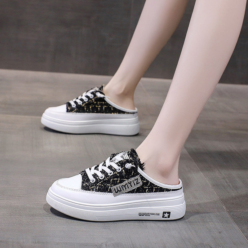 Damen Bequeme Sneaker mit modischem Schachbrettmuster Drune