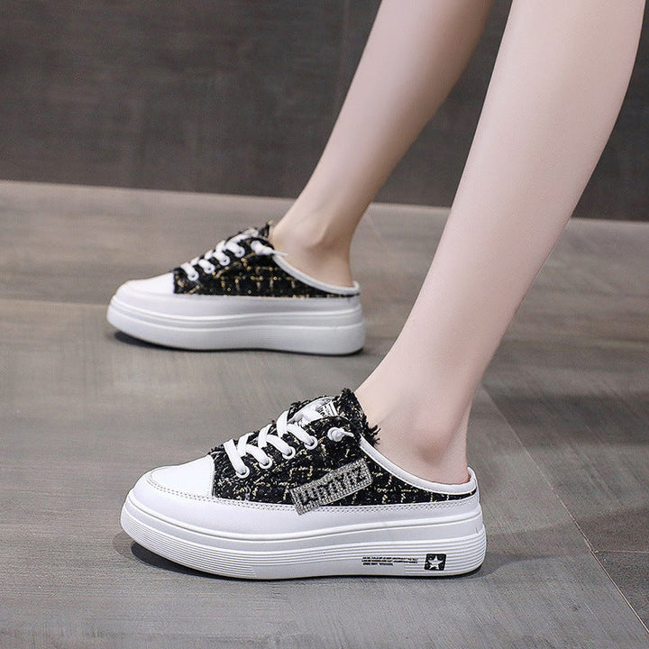 Damen Bequeme Sneaker mit modischem Schachbrettmuster Drune