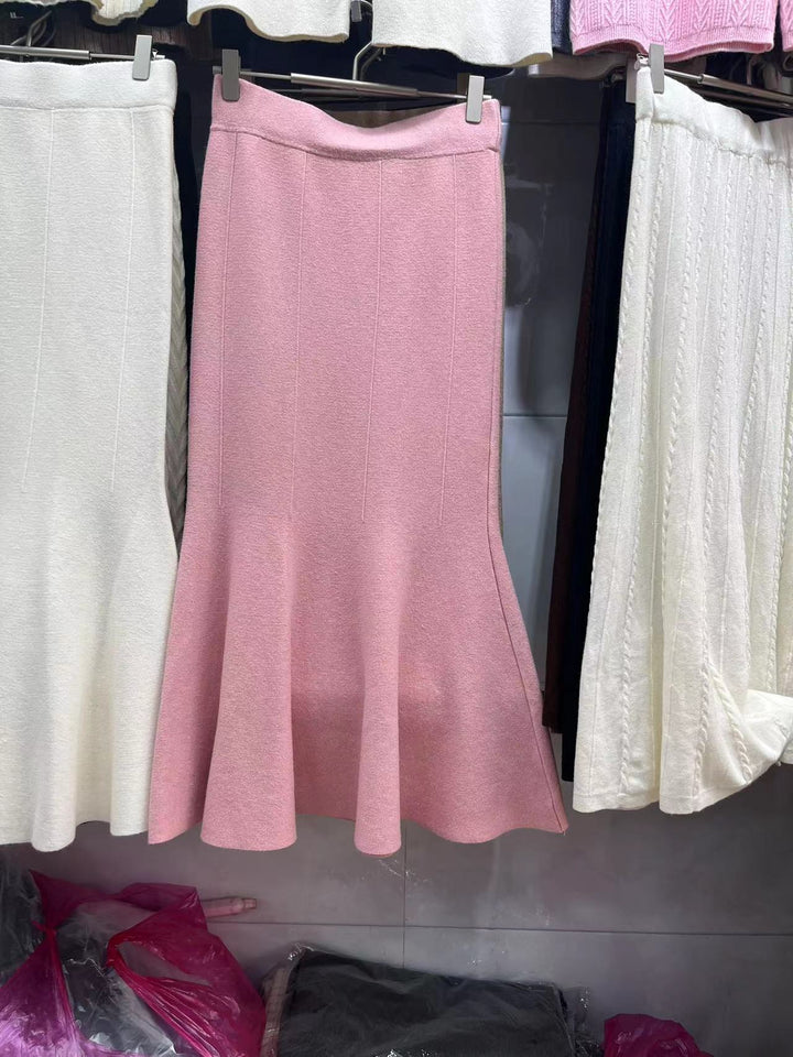 Damen Eleganter Wickelrock mit modischer Schwingform Drune