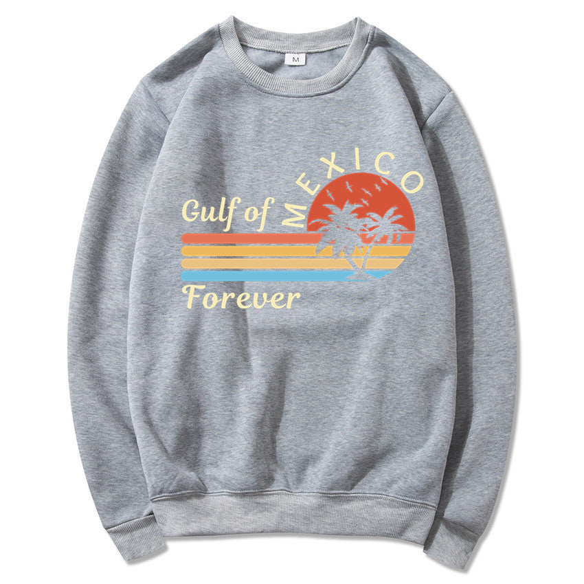 Damen Sweatshirt mit tropischem Grafikdesign und modernem Aufdruck Drune