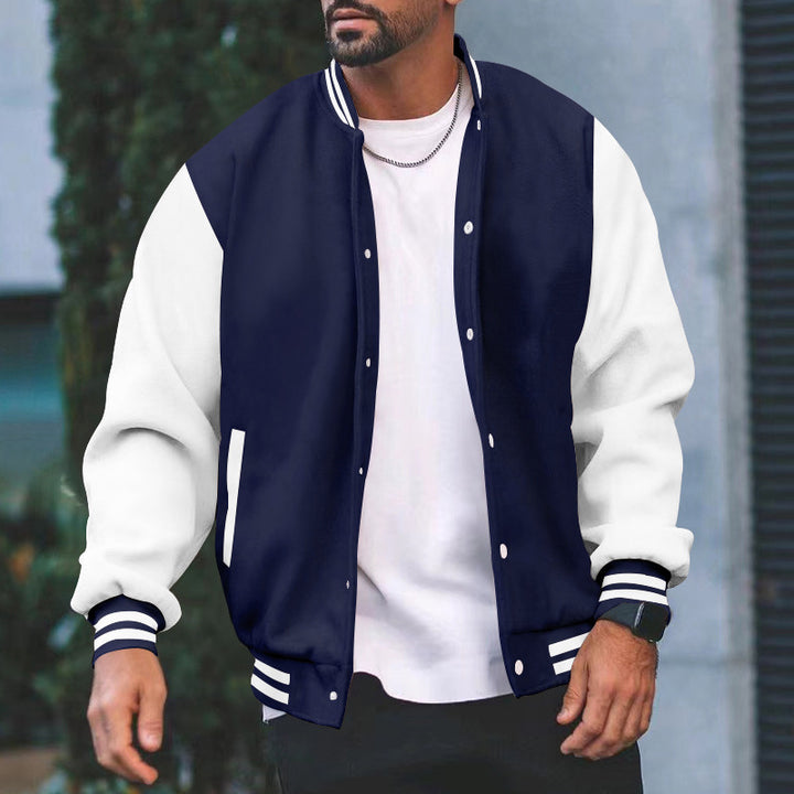 Herren Sportliche Collegejacke Drune