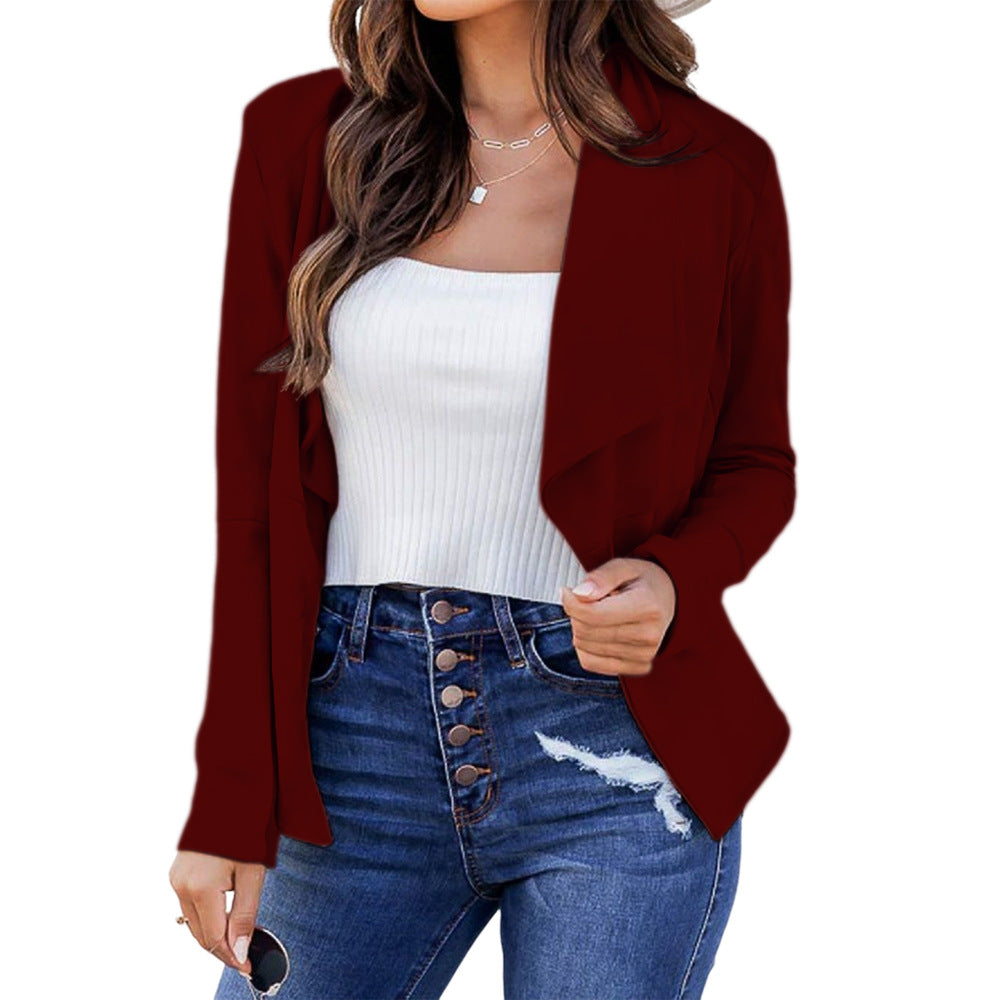 Damen elegante und lässige Blazerjacke Drune