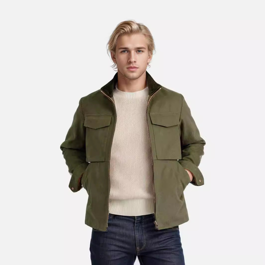 Herren Casual Utility-Jacke Drune