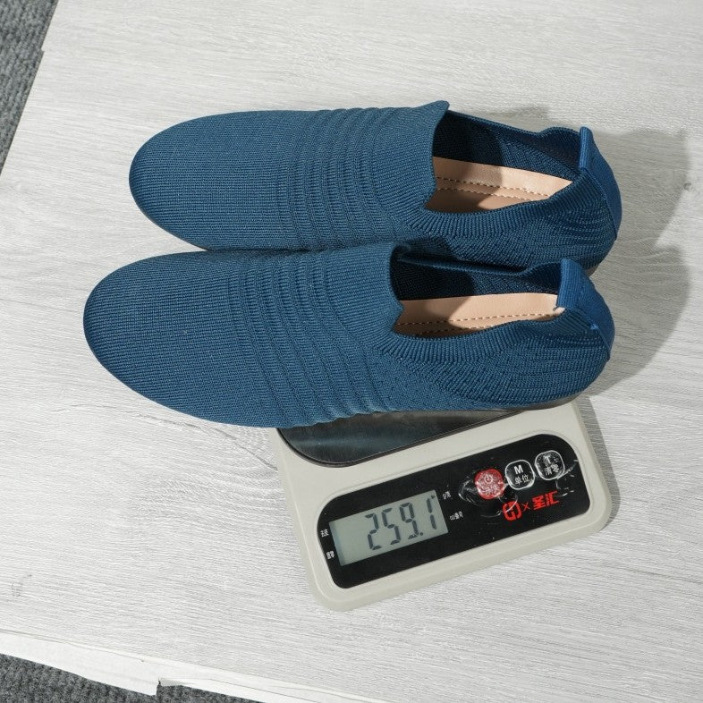 Herren nan atmungsaktiver Strick-Slip-On Sneaker mit elastischem Einstieg und gepolstertem Komfortfußbett Drune