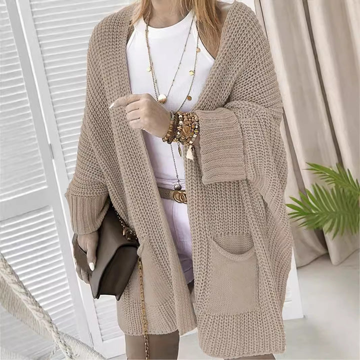 Damen Grober Strick-Cardigan Drune