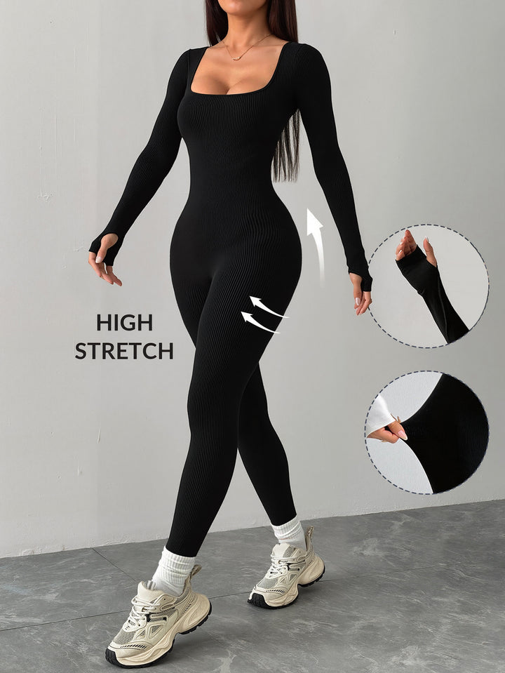 Damen Hochdehnbarer Jumpsuit Drune