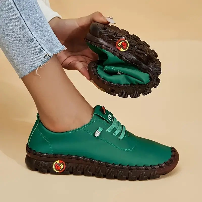 Damen nan flexible faltbare Freizeitsneaker mit stoßdämpfender Profilsohle Drune