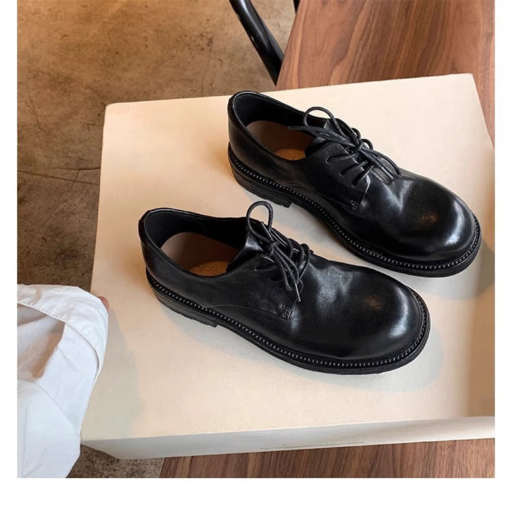 Damen Schnürschuhe aus hochwertigem Leder mit eleganter Profilsohle Drune