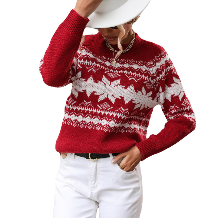 Damen Strickpullover mit schickem Norweger-Muster Drune