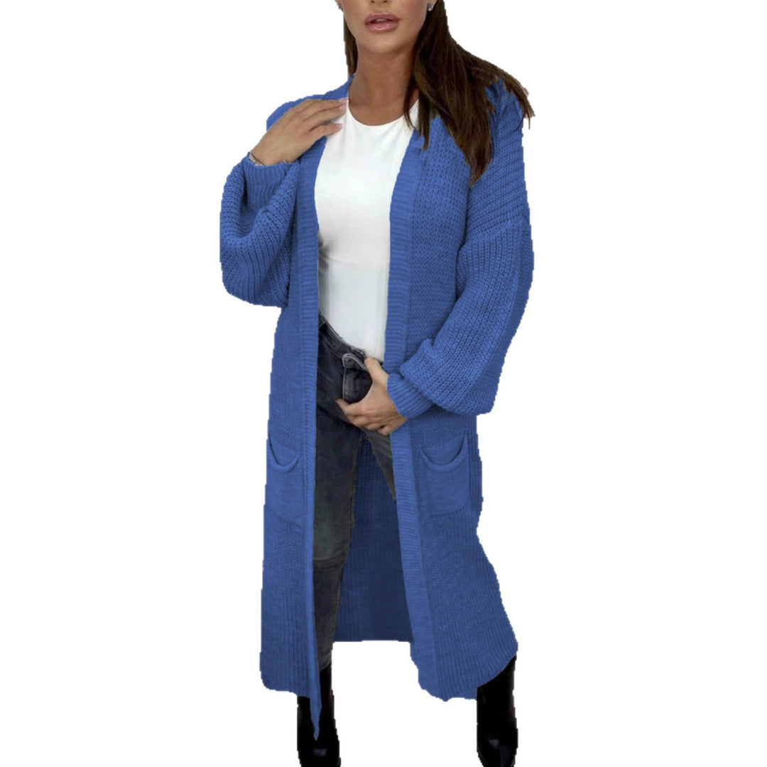 Damen Grobstrickmantel im lässigen offenen Design Drune