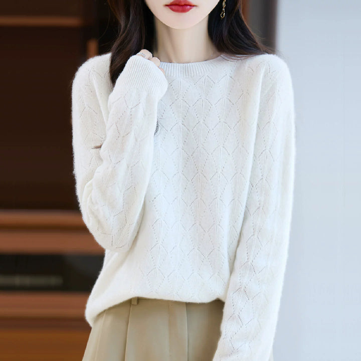 Drune | Kaschmir Pullover Damen Elegantes Strickdesign, Soft & Warm