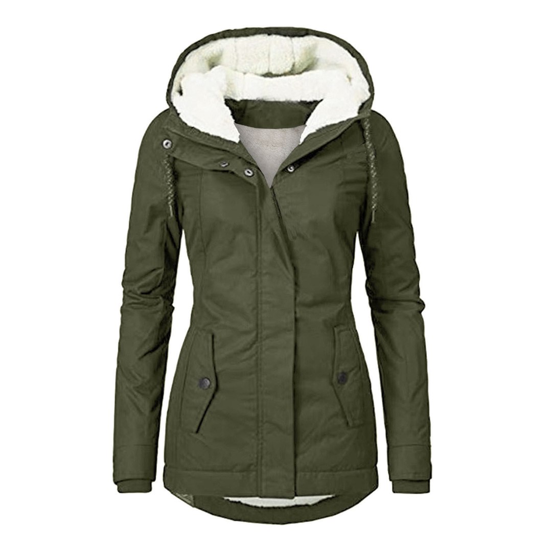 Drune | Damen Fleecegefütterte Kapuzenjacke