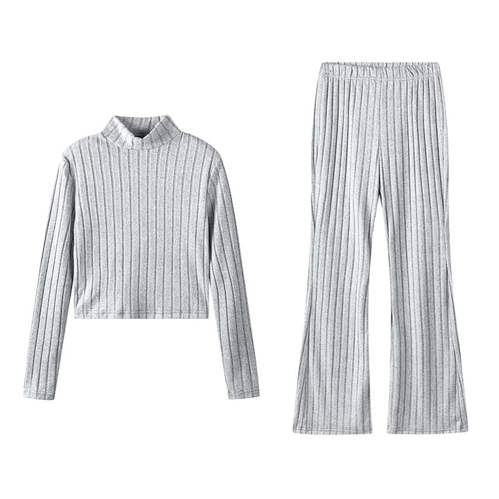 Damen Stricksatz mit hochgeschlossenem Design und lässigem Schnitt Drune