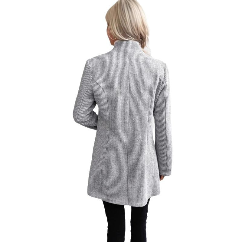 Damen Moderne Strickblazer mit schmalem Schnitt und eleganten Details Drune