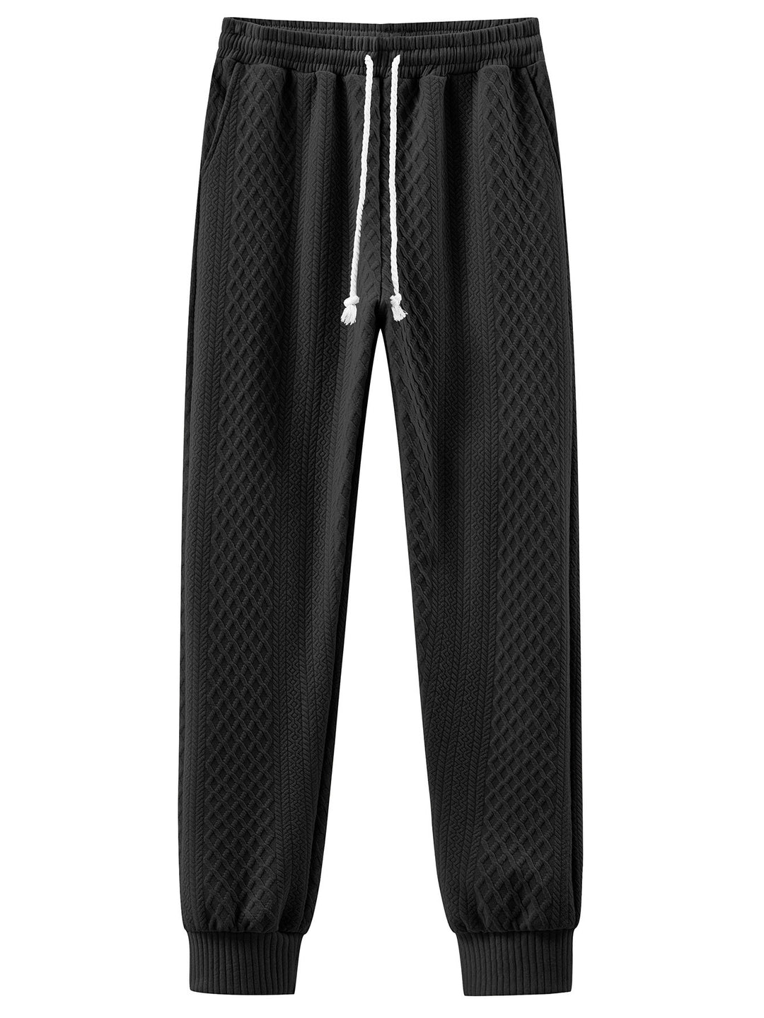 Herren Komfortable Strick-Jogginghose mit modernem Design und elastischem Bund Drune